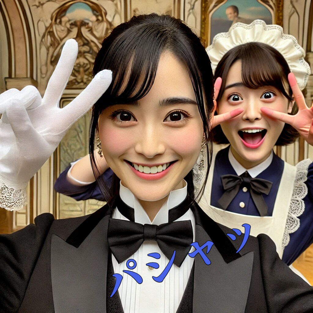 記念撮影したい執事ちゃん