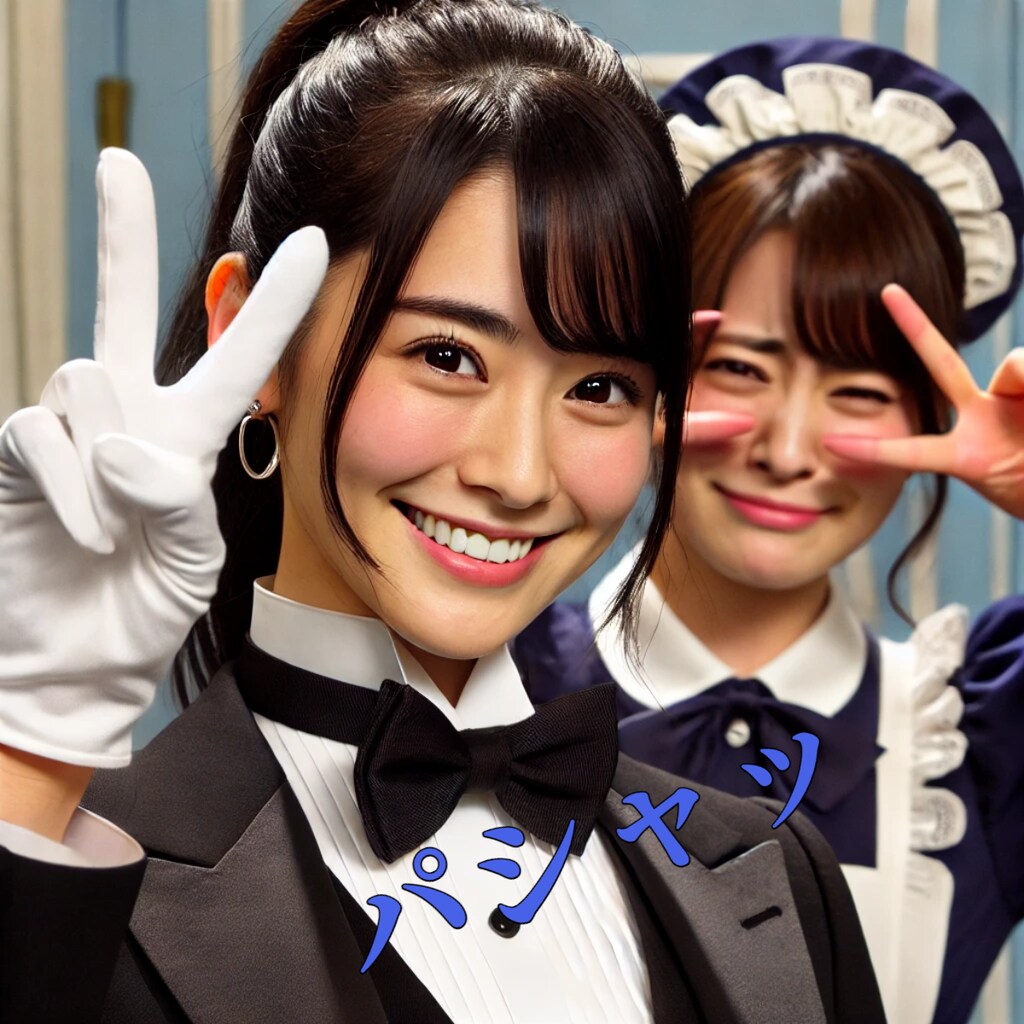 記念撮影したい執事ちゃん