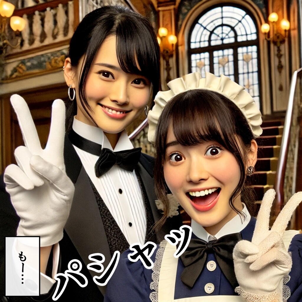 記念撮影したい執事ちゃん