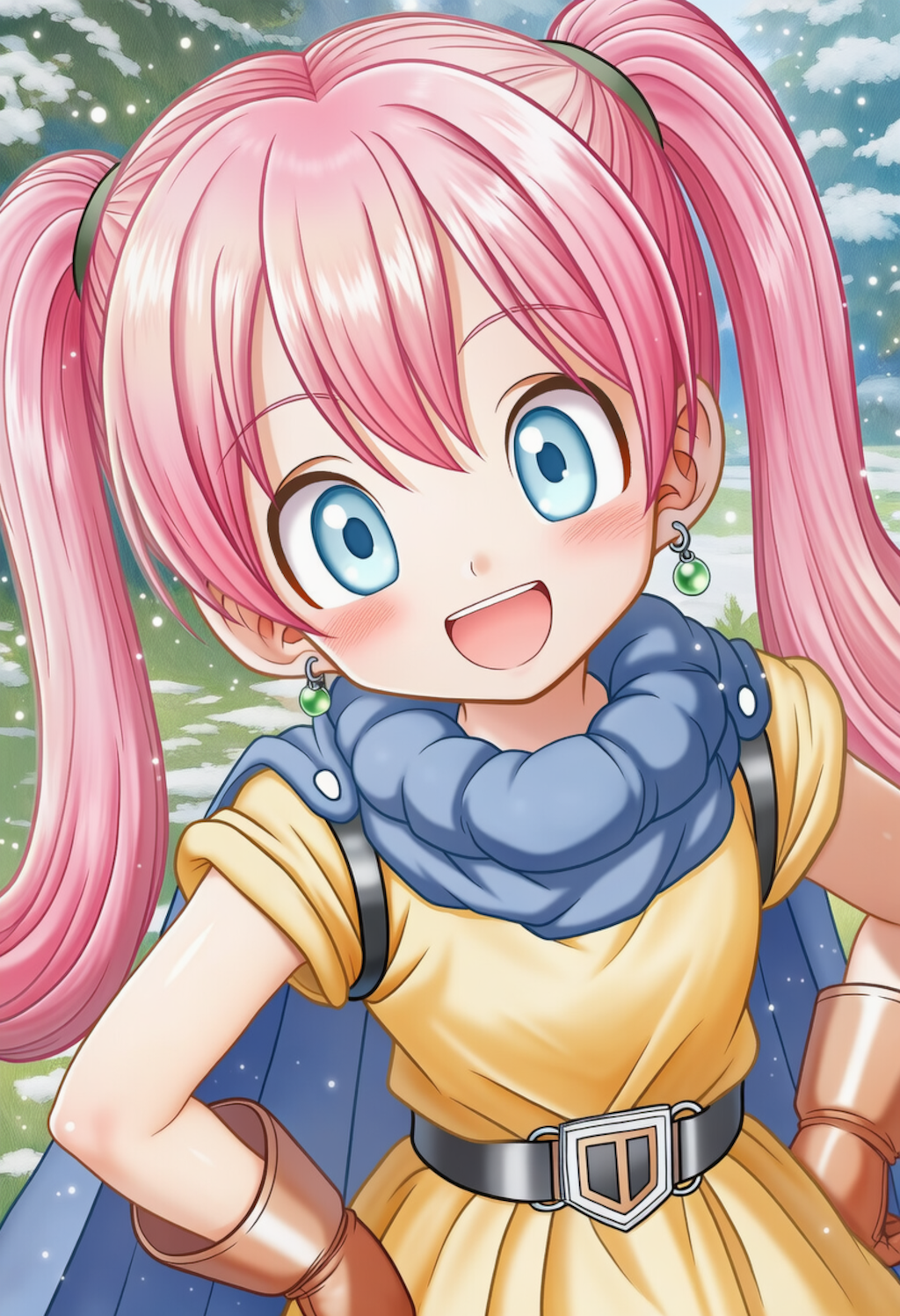 アリーナ姫のコスを披露する花音ちゃん