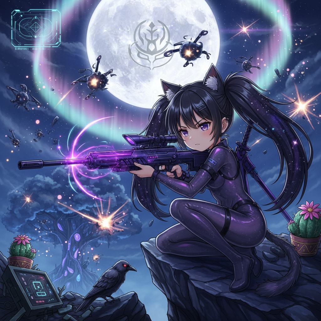 黒ツイにゃん