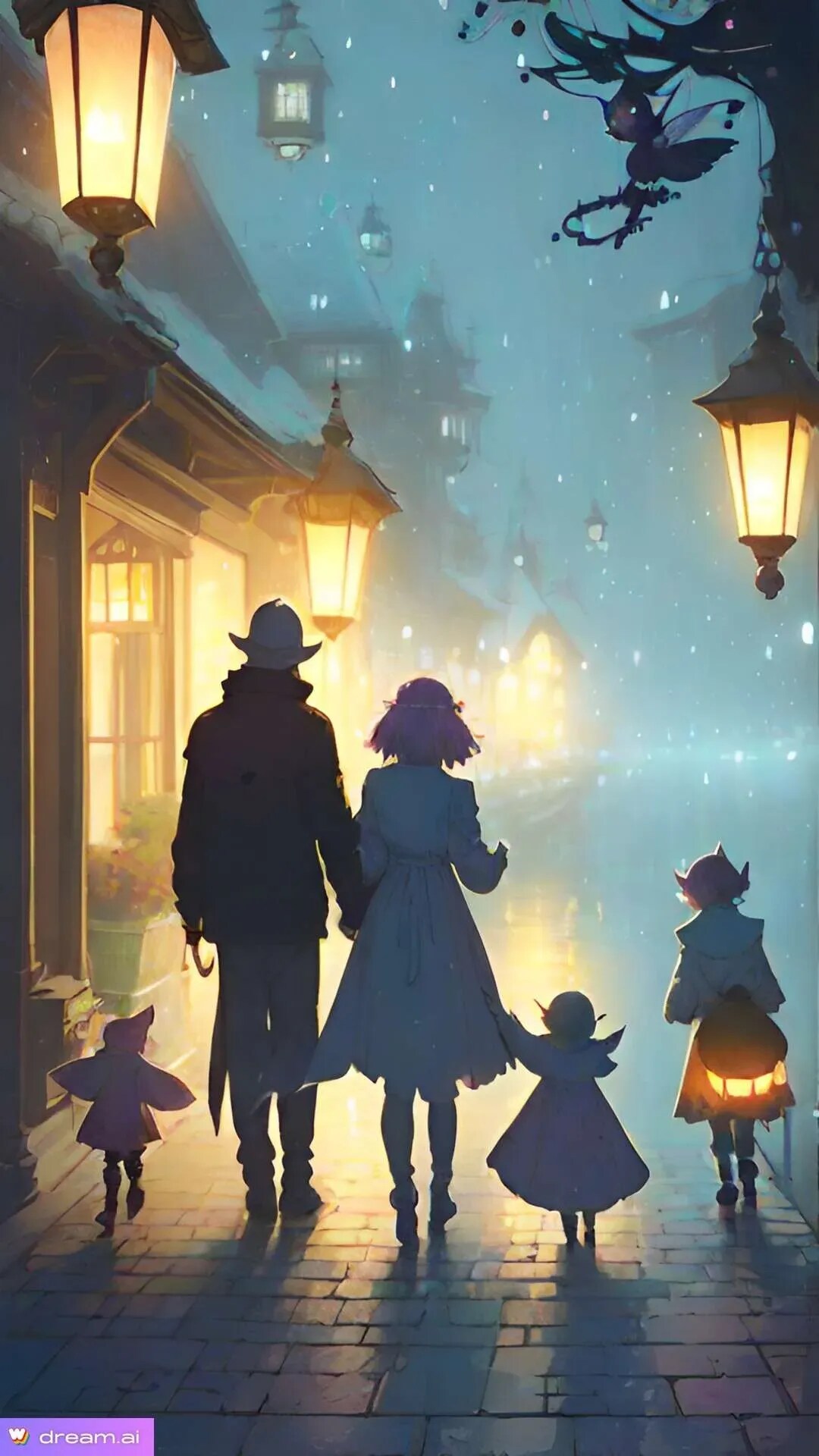 ゴブリンと妖精の夫婦と子供たち | の人気AIイラスト・グラビア