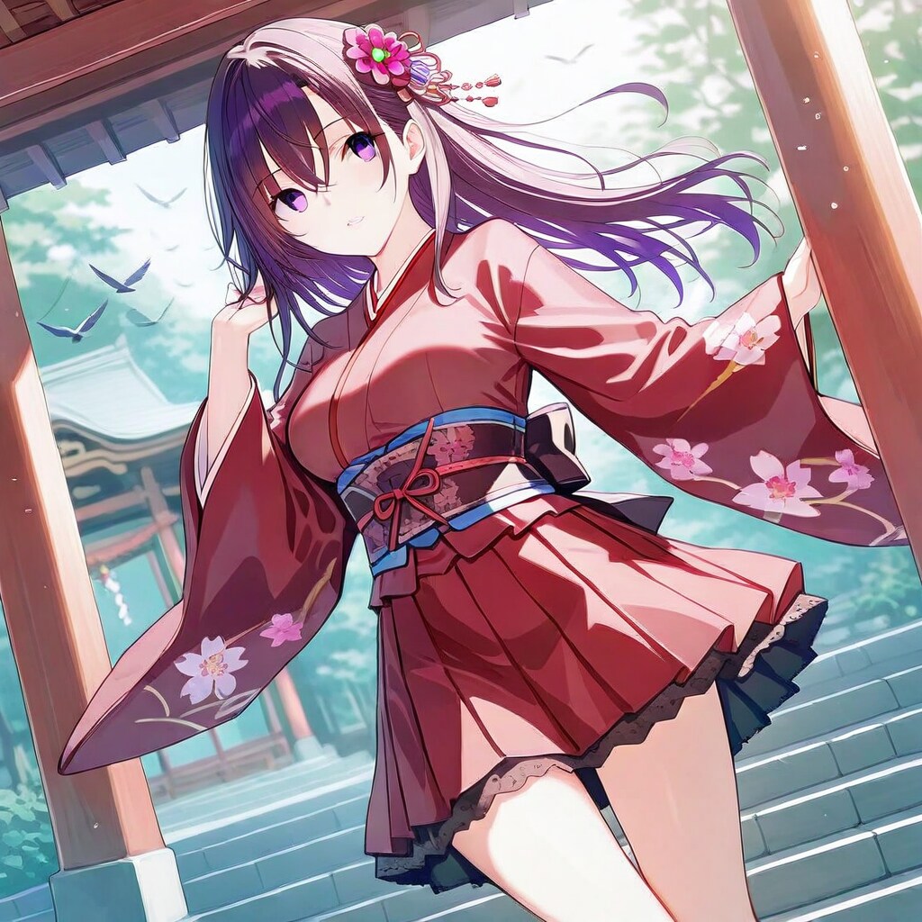 髪の色を変えてみたり