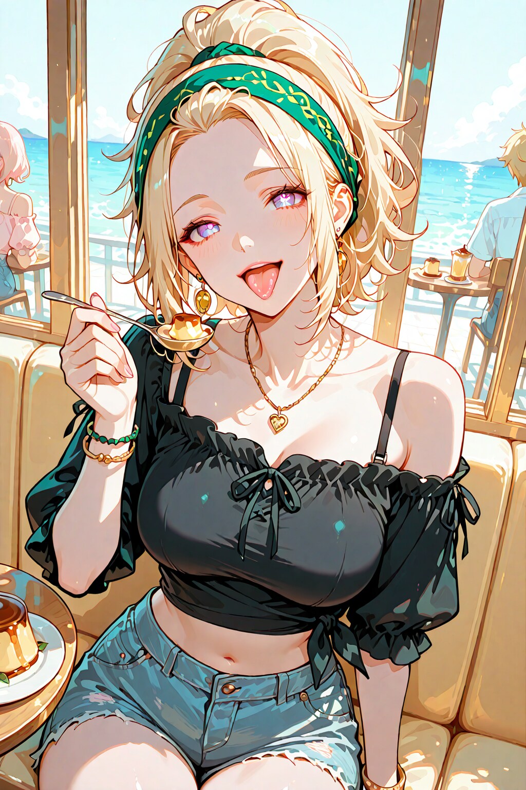 プリンを食べる花樹　その２