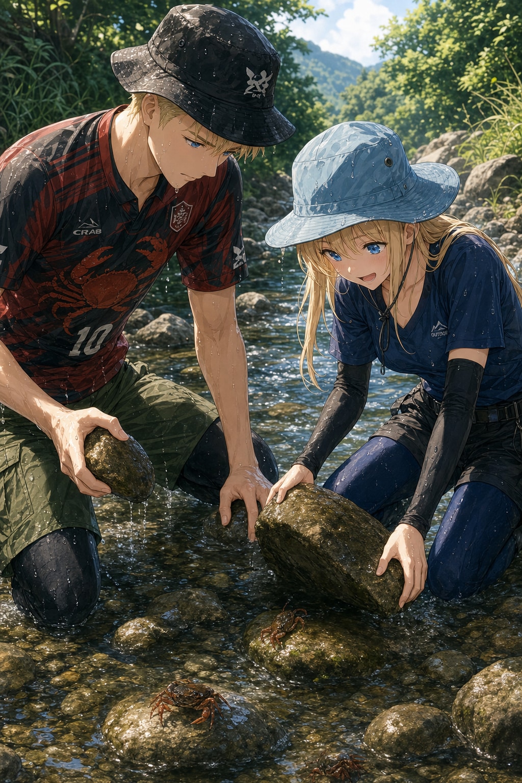 青いサワガニを求めて