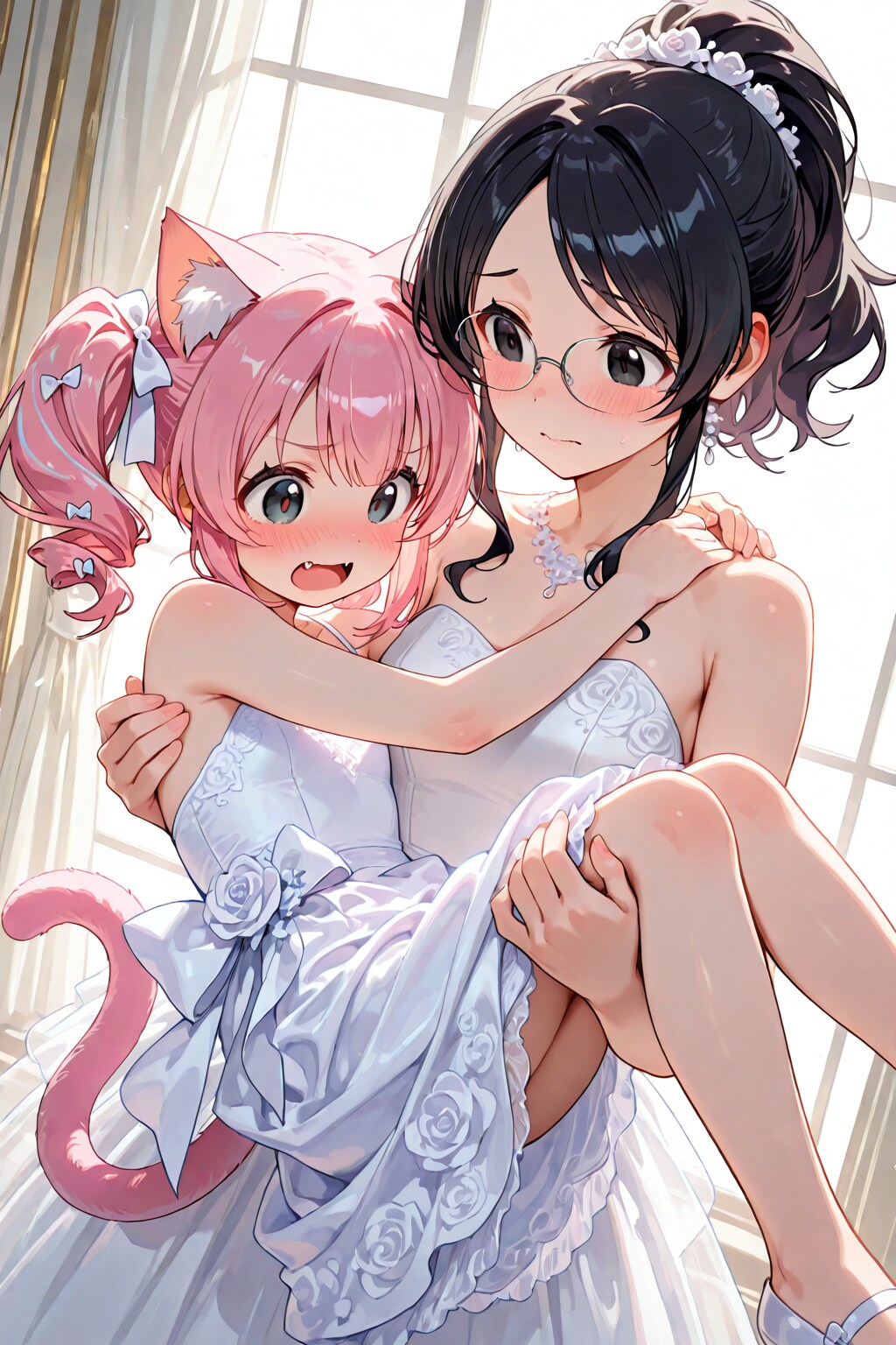 今日の猫耳ピンクちゃん＆編集長