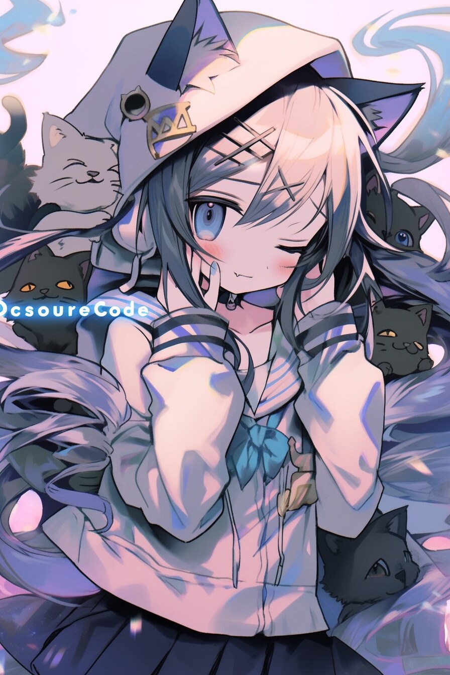 猫耳フード