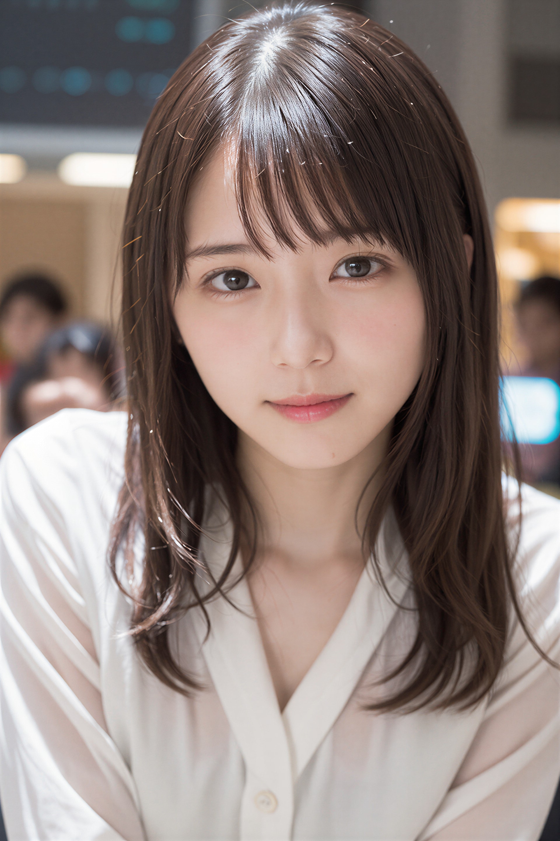 見つめる女性 2