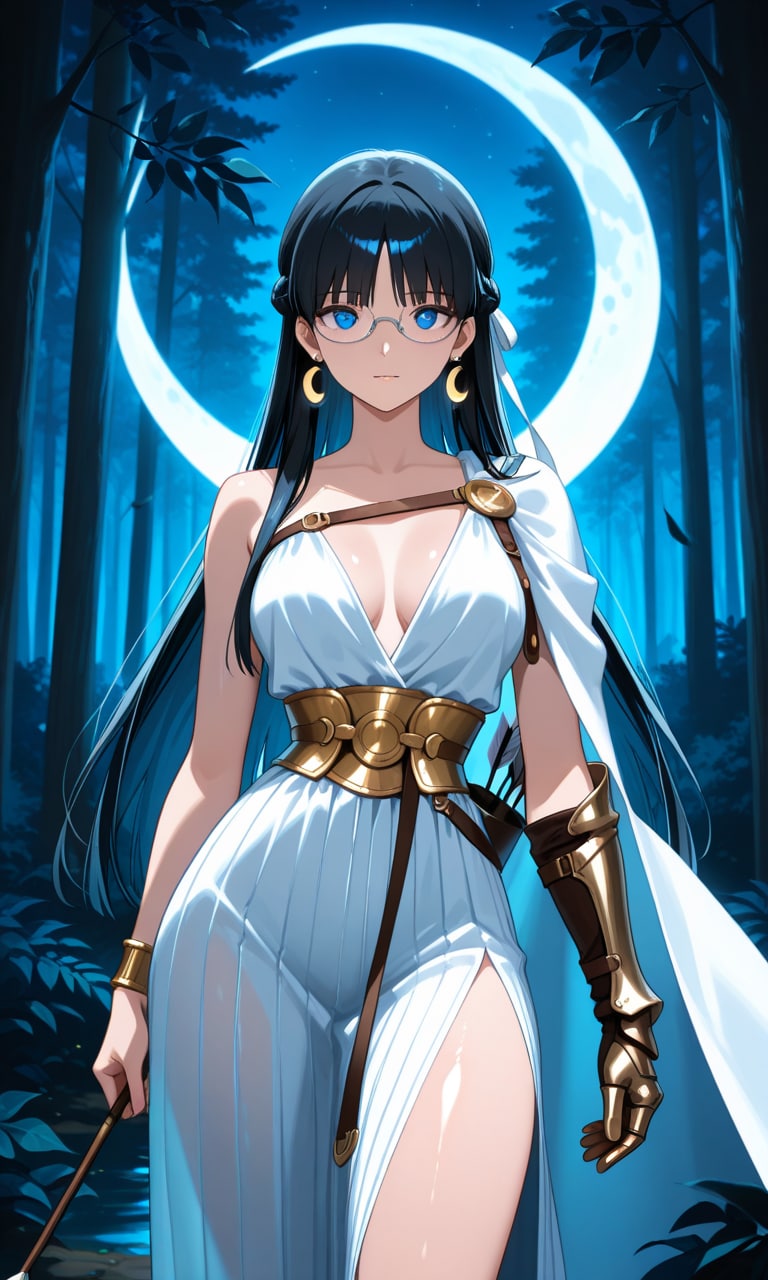 アルテミスに扮する月子 | の人気AIイラスト・グラビア