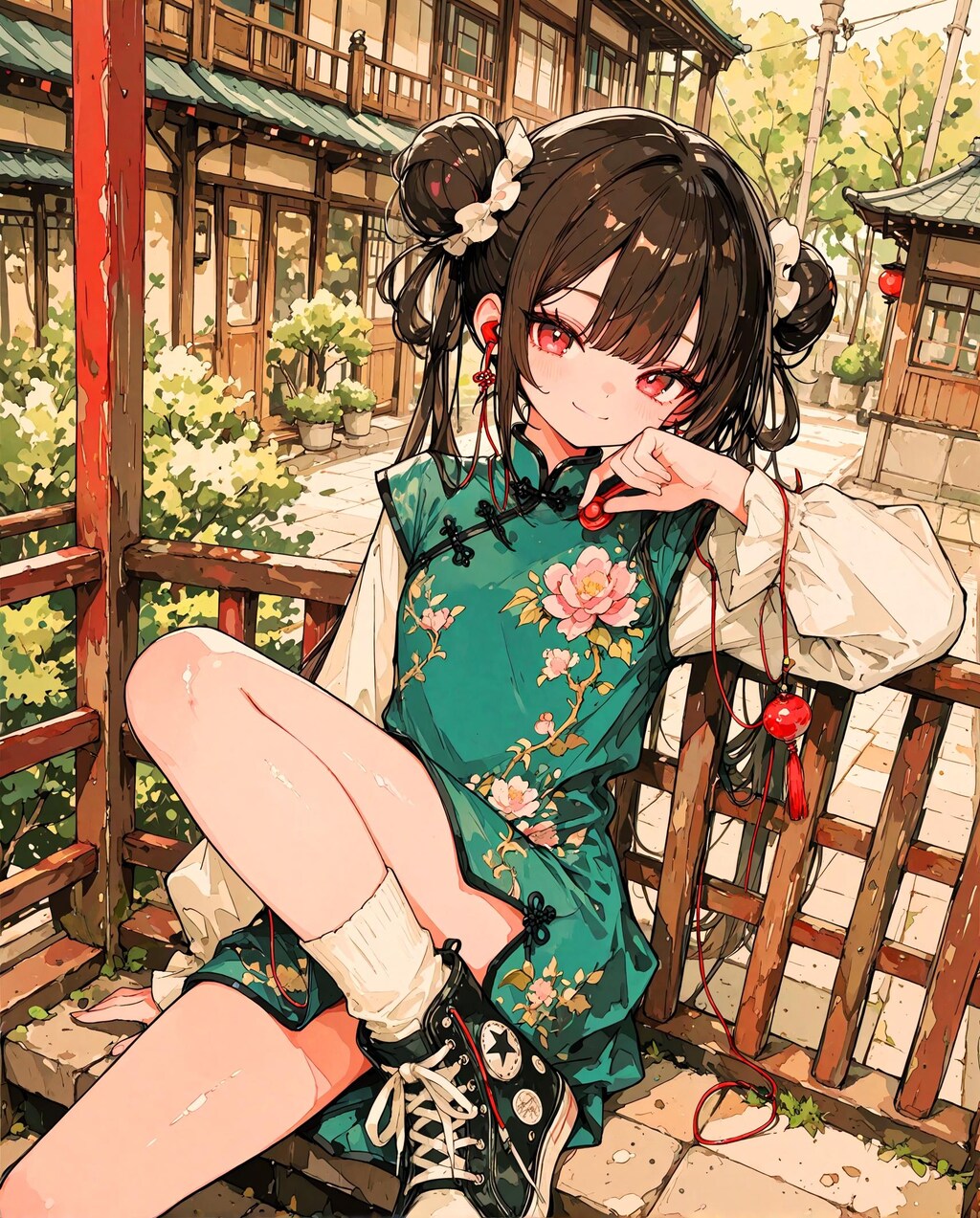 コミック風カンフー少女