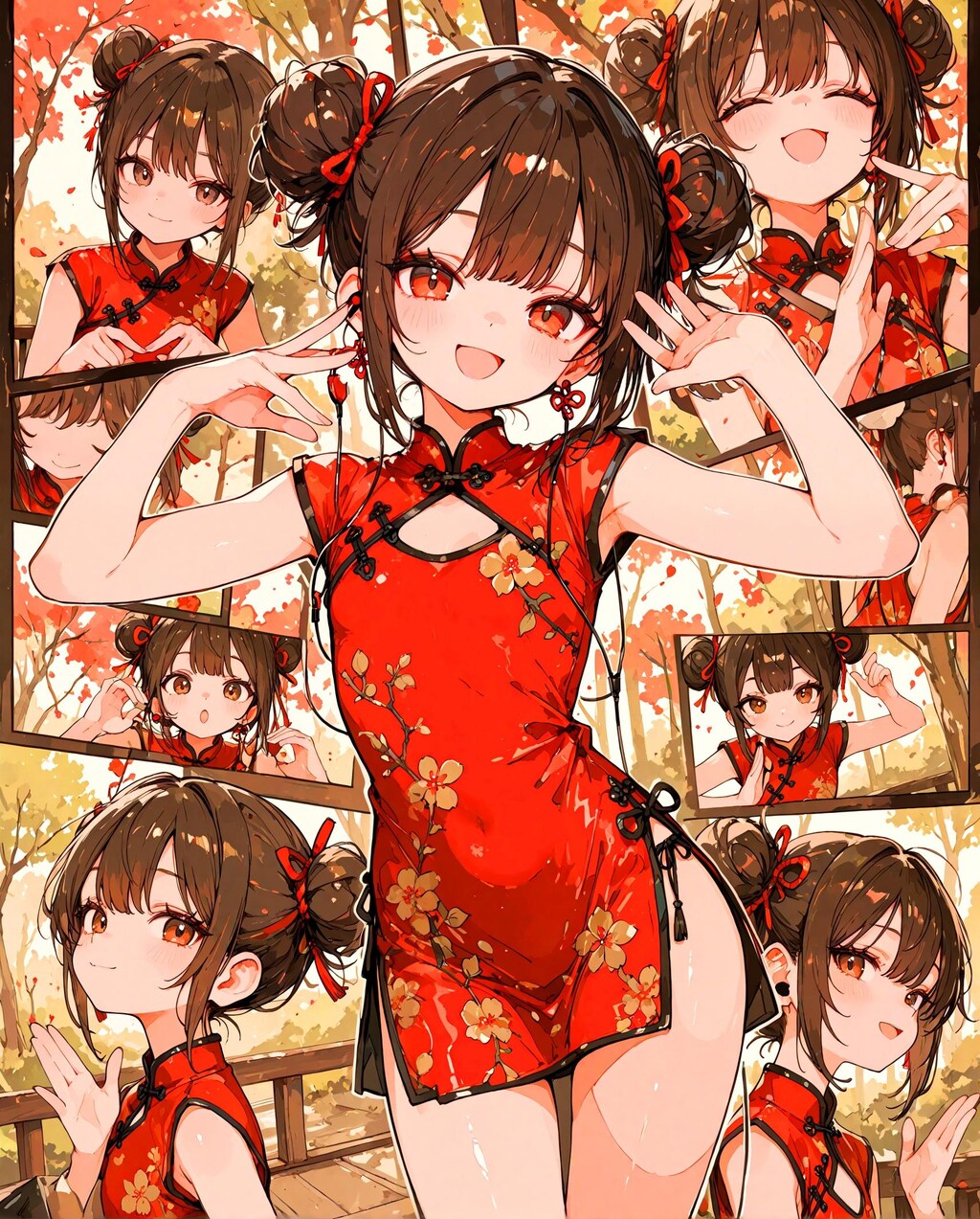 コミック風カンフー少女