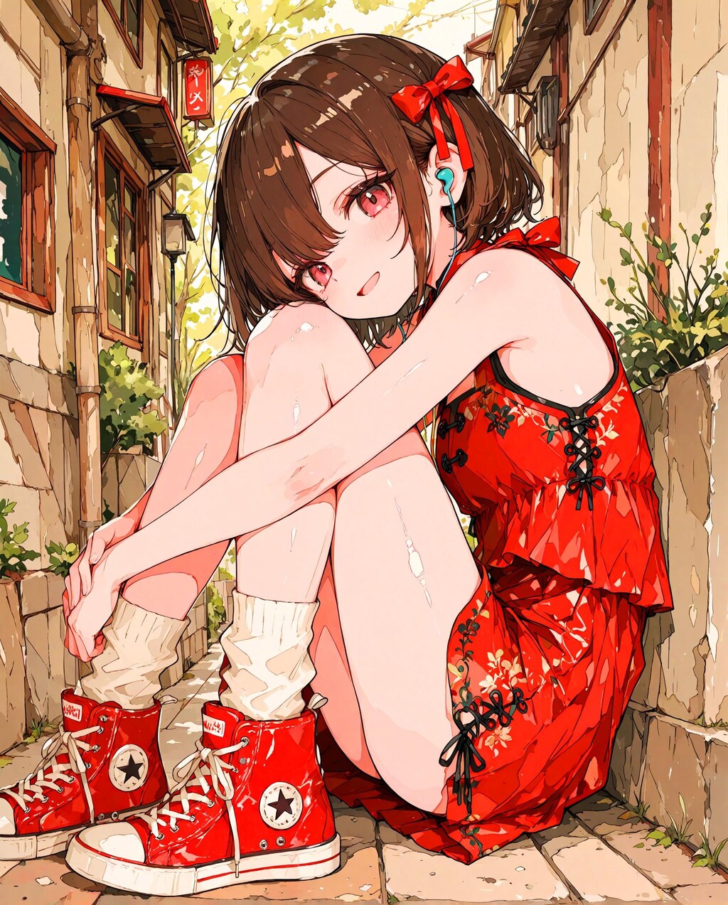 コミック風カンフー少女