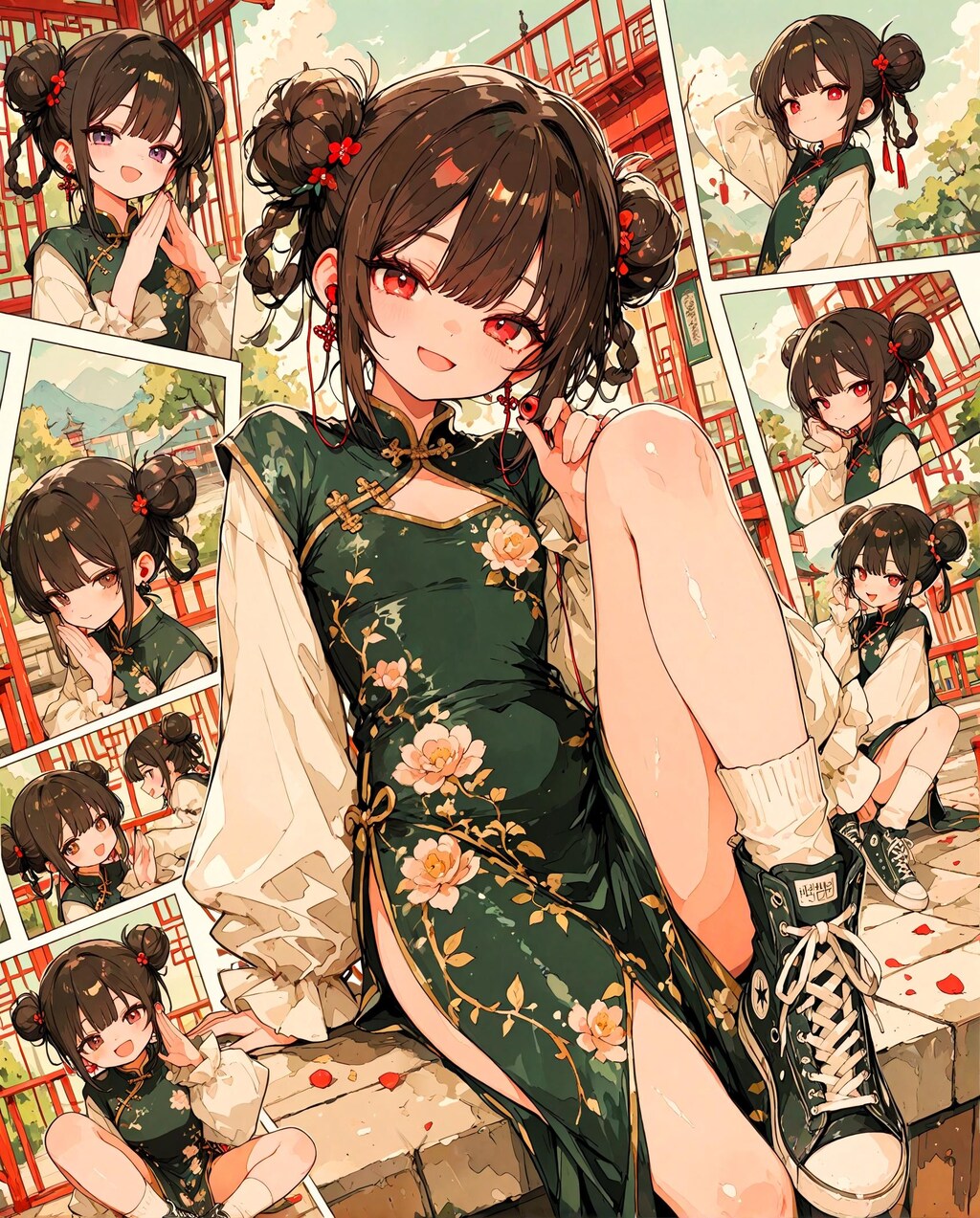 コミック風カンフー少女