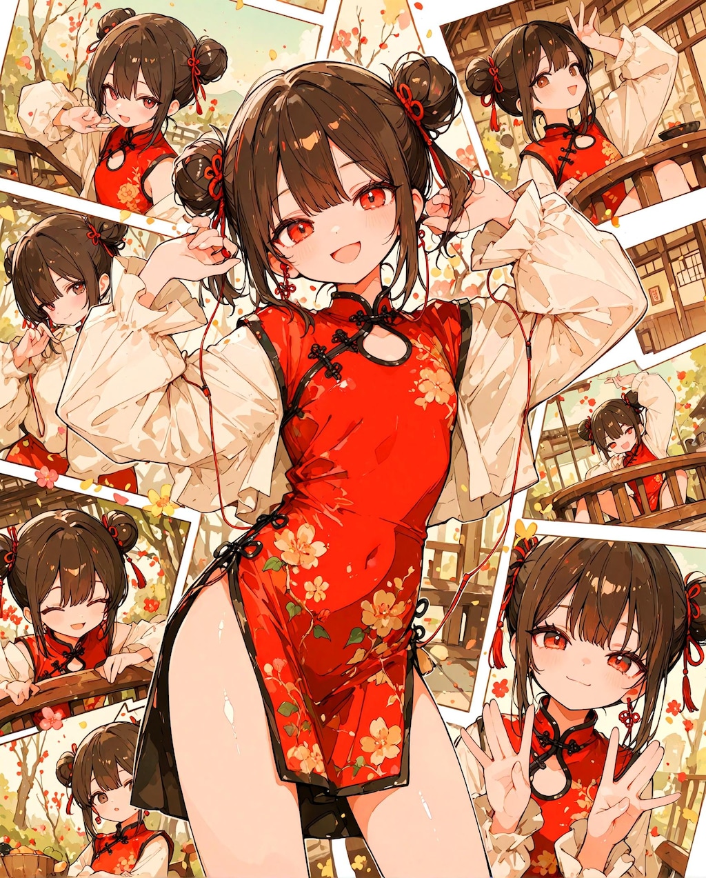 コミック風カンフー少女