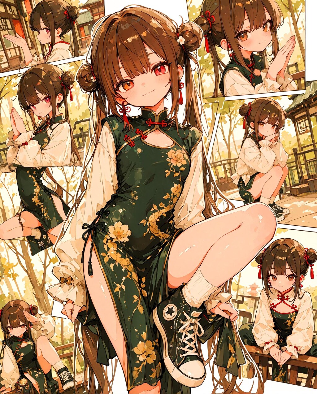 コミック風カンフー少女