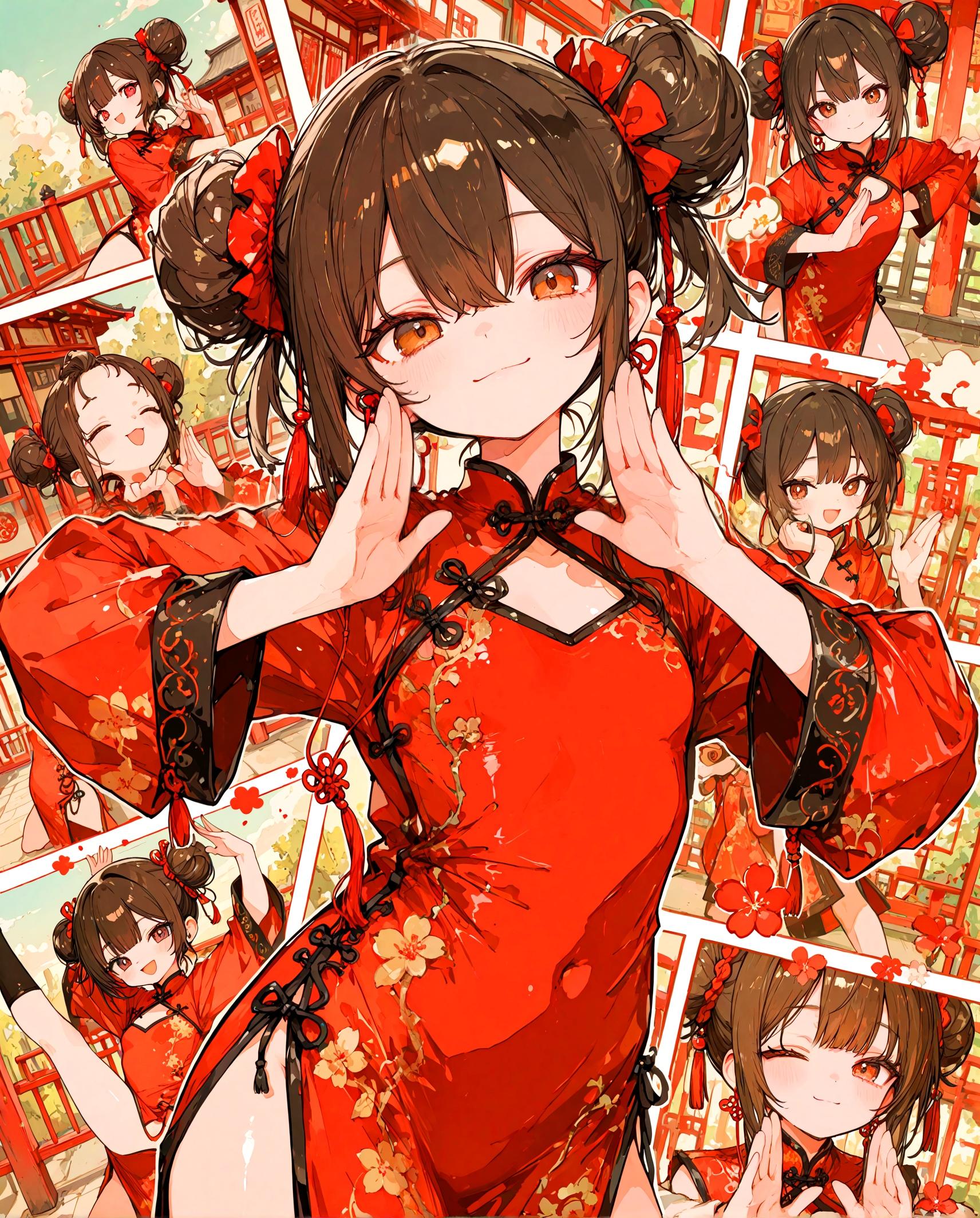コミック風カンフー少女