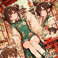 コミック風カンフー少女 4枚目