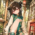コミック風カンフー少女 9枚目
