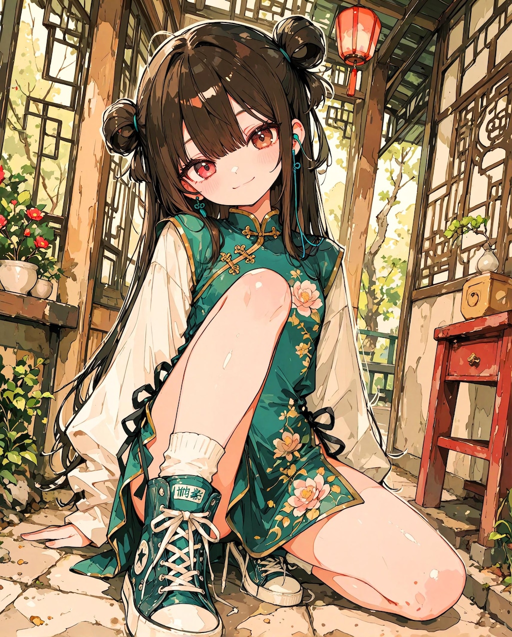 コミック風カンフー少女