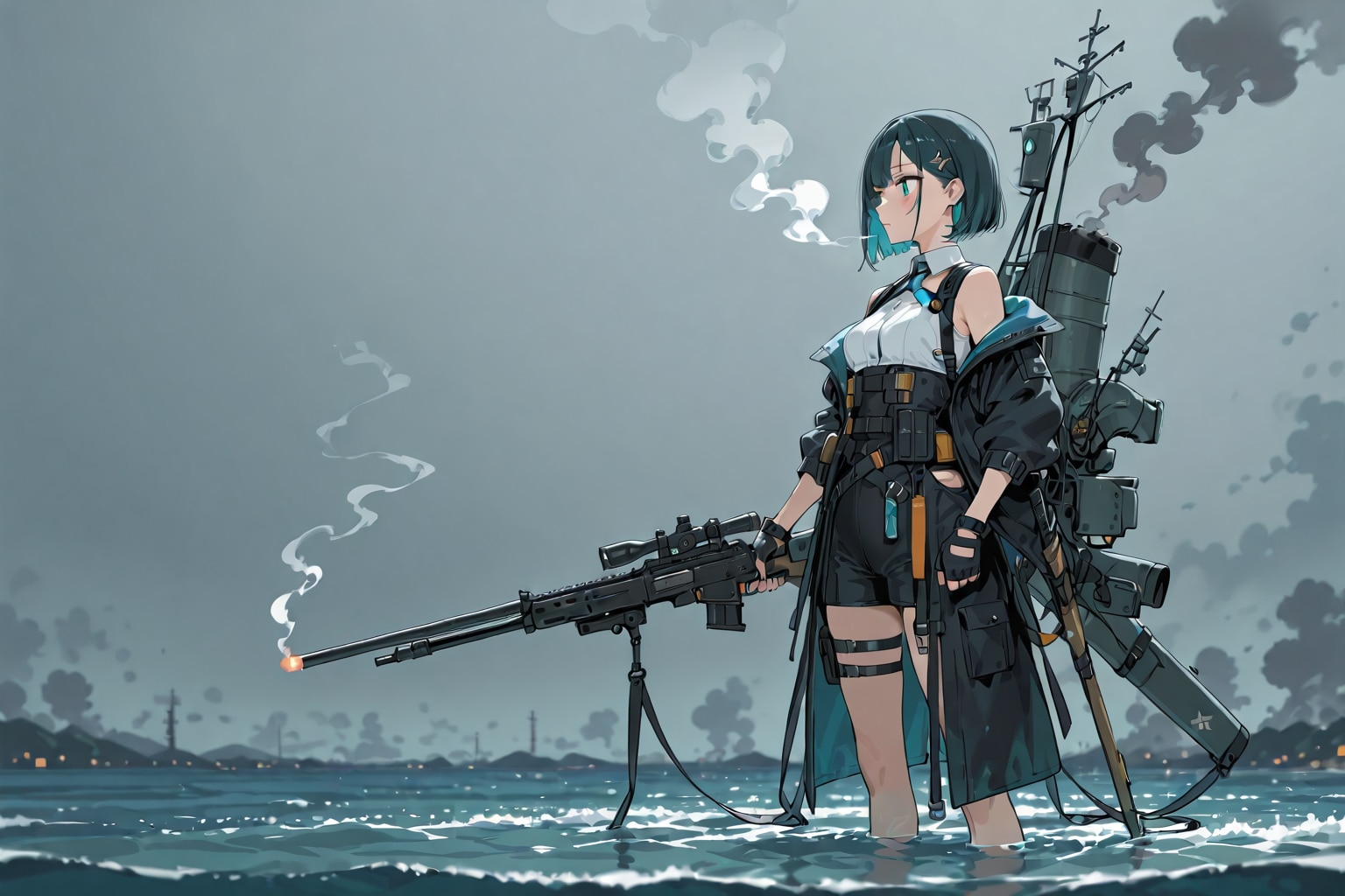 湖上の煙 | の人気AIイラスト・グラビア