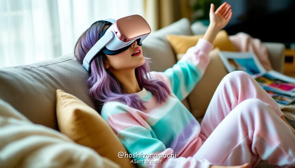 エーテルブルーに誘われるバーチャル旅人 - A virtual traveler lured by ethereal blue