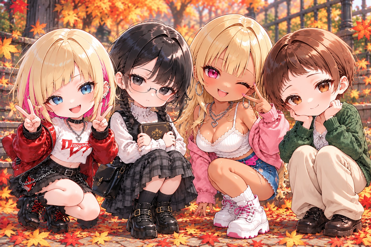 準レギュラー4人、ちょっと小さくなりました♪ | の人気AIイラスト・グラビア