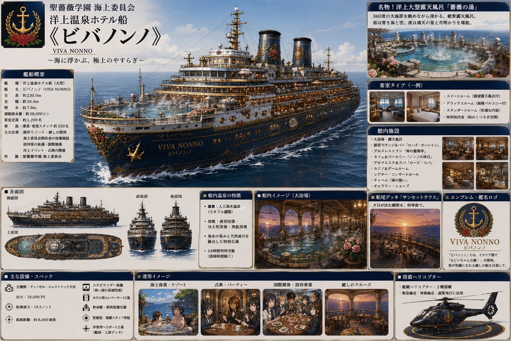洋上温泉ホテル船《ビバノンノ》