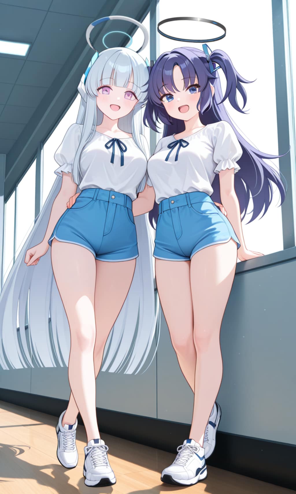 ユウカとノア　夏私服　ショートパンツ7