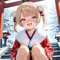 初詣で誘惑してくる近所の女の子 9枚目