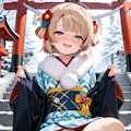 初詣で誘惑してくる近所の女の子 7枚目