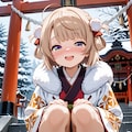 初詣で誘惑してくる近所の女の子 6枚目