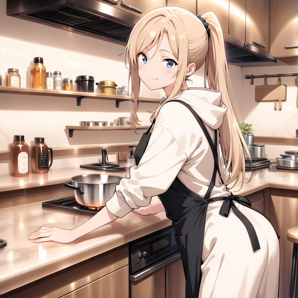 今年もお疲れ様😊何食べたい？😊好きな物作ってあげる❤️ | の人気AIイラスト・グラビア