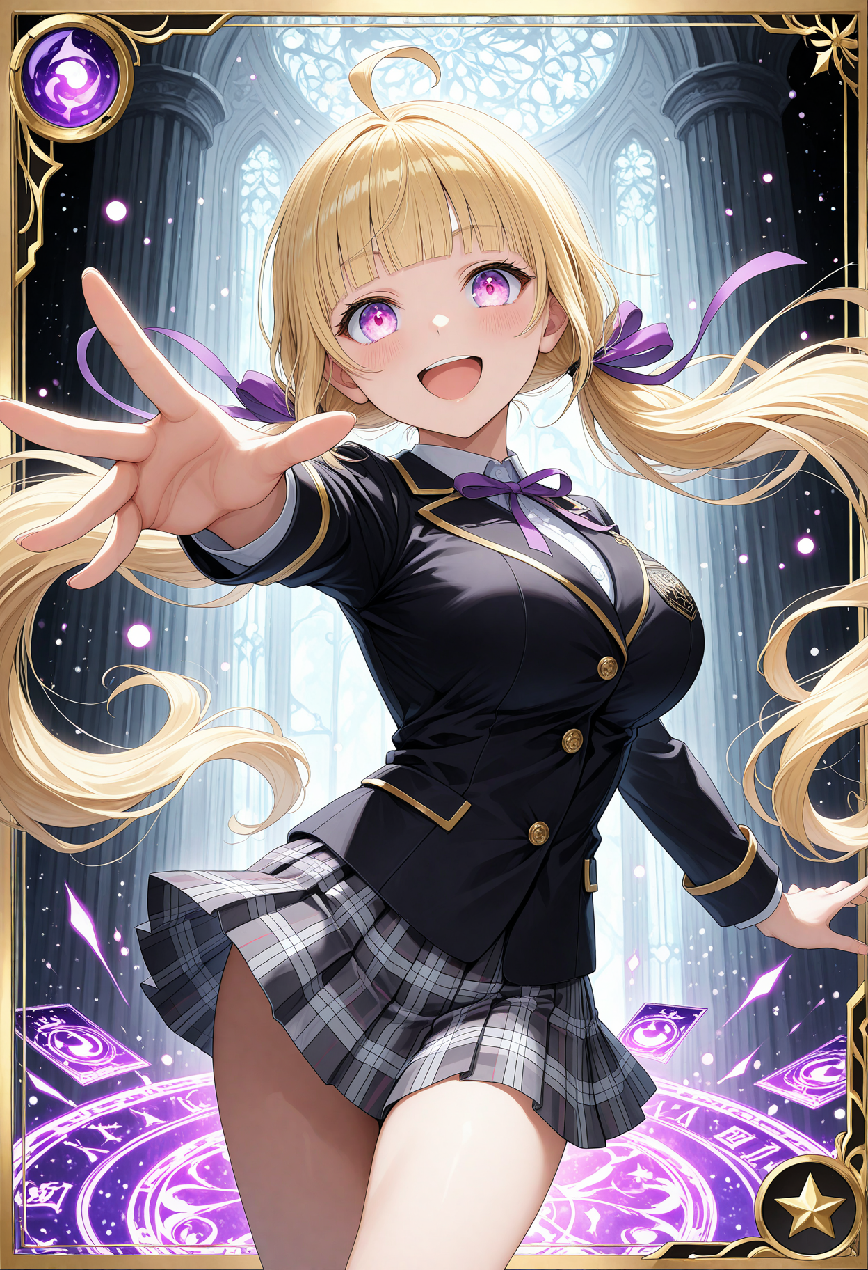 SSR 金髪ツインテJK | の人気AIイラスト・グラビア