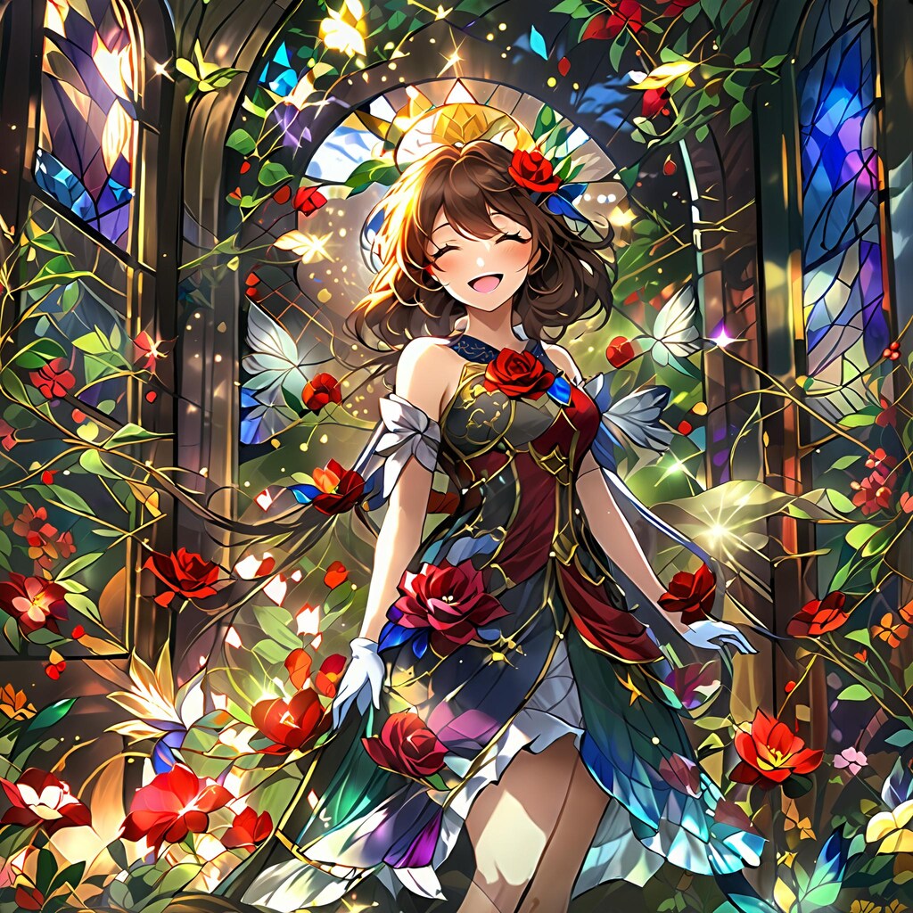 💓きらめくステンドグラス