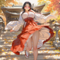 のぞみさん、巫女服2 4枚目