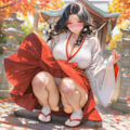 のぞみさん、巫女服2 10枚目
