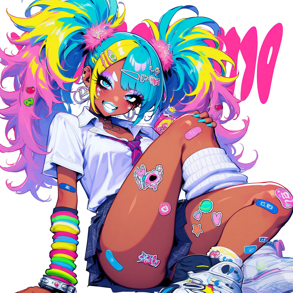 カラフルなマンバギャル