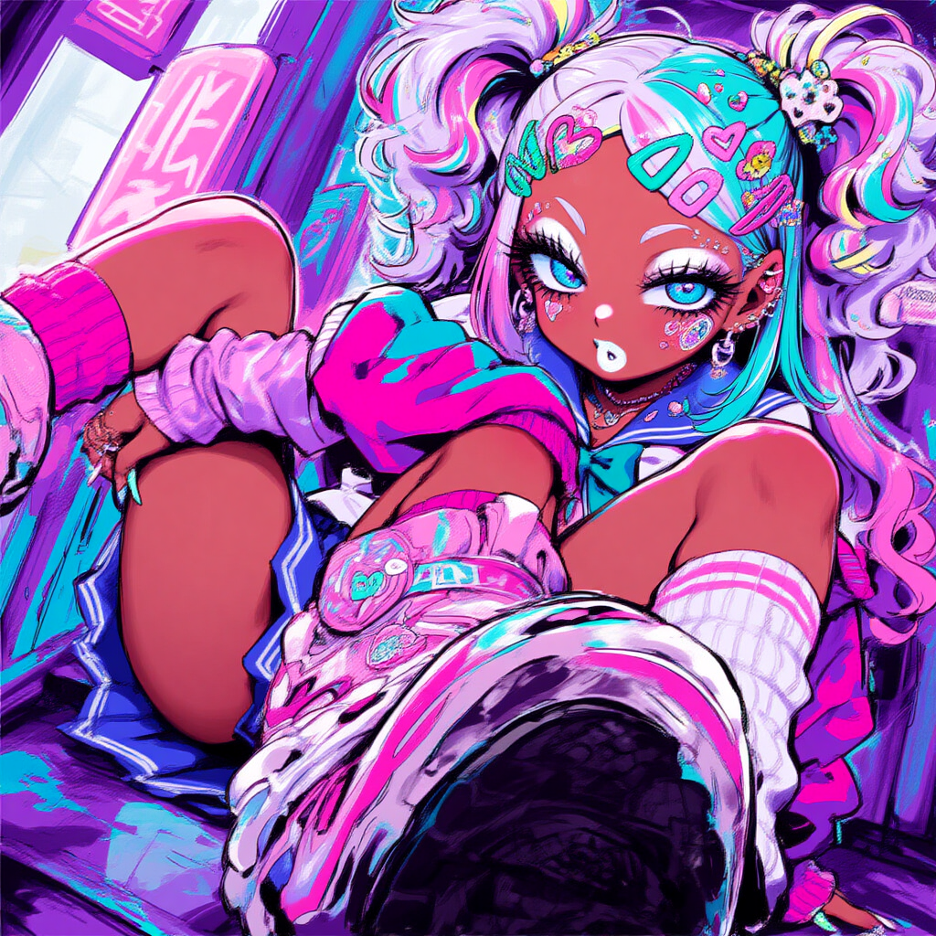 カラフルなマンバギャル