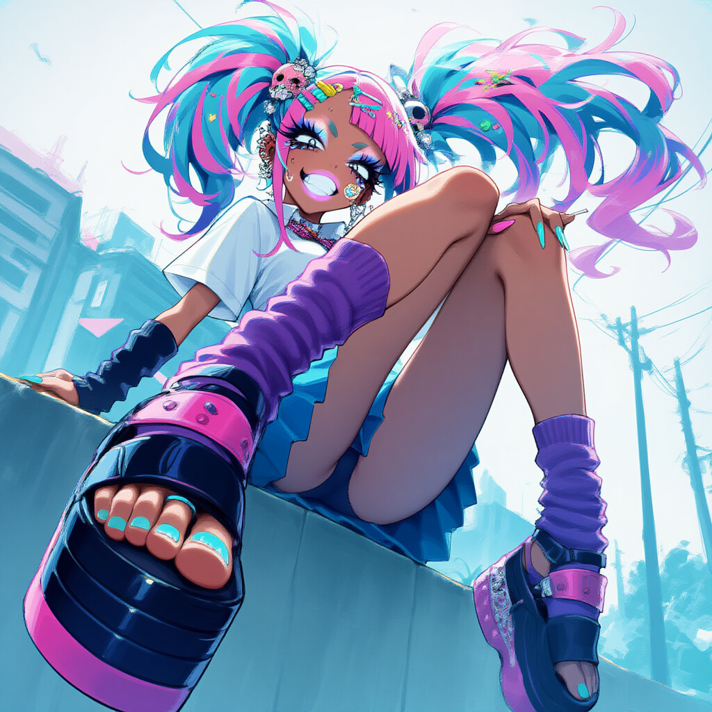 カラフルなマンバギャル