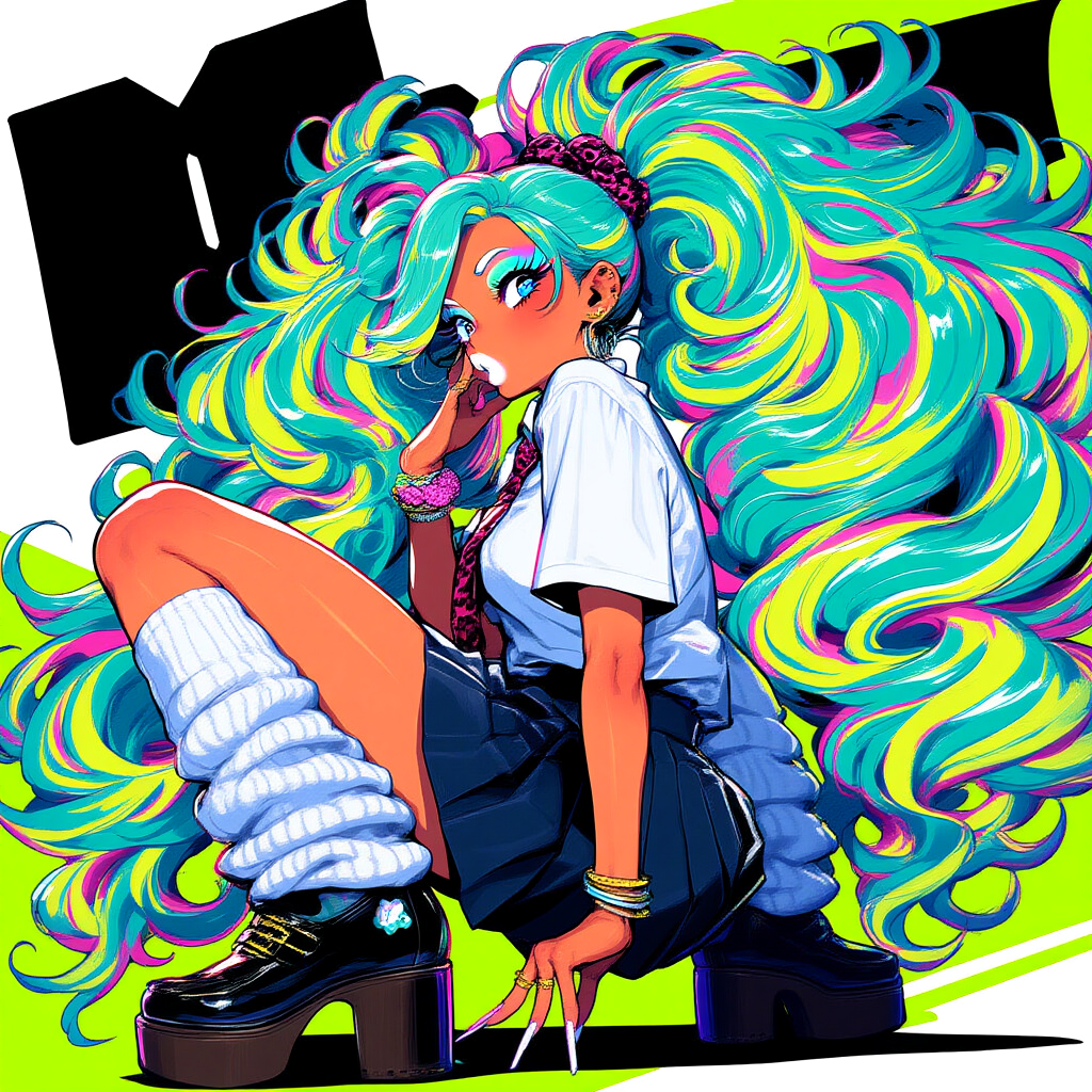 カラフルなマンバギャル