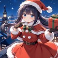 黒髪お嬢様・クリスマス 6枚目