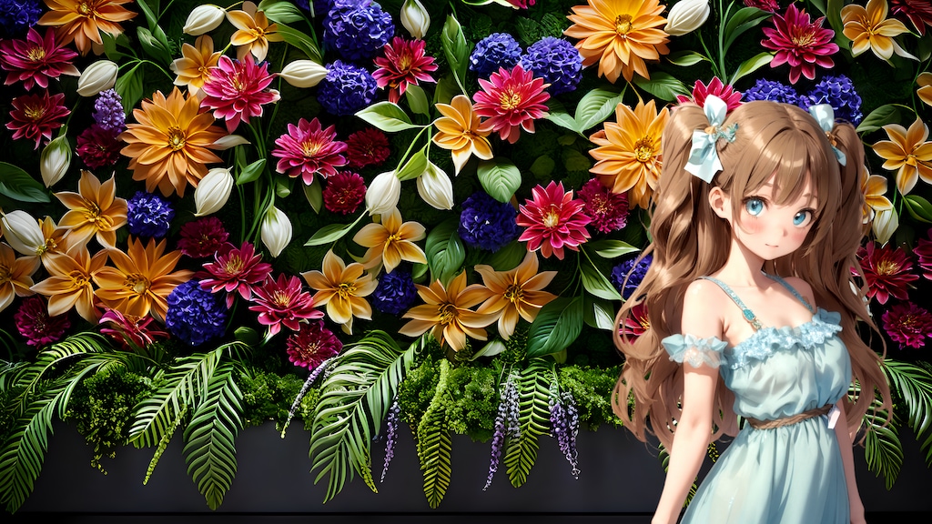 百花 (FullHD 壁紙17 BD071)