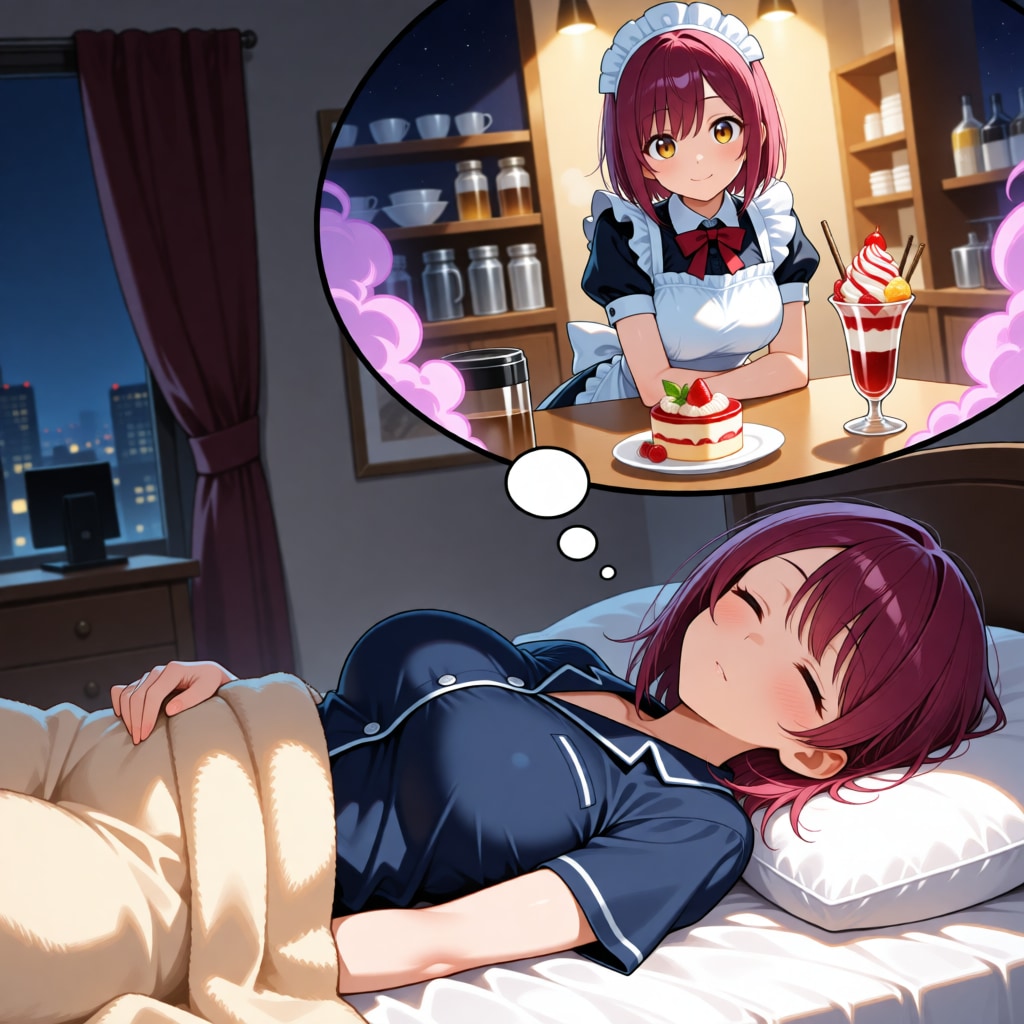 おやすみなさい（挨拶メイドの芽衣ちゃん）