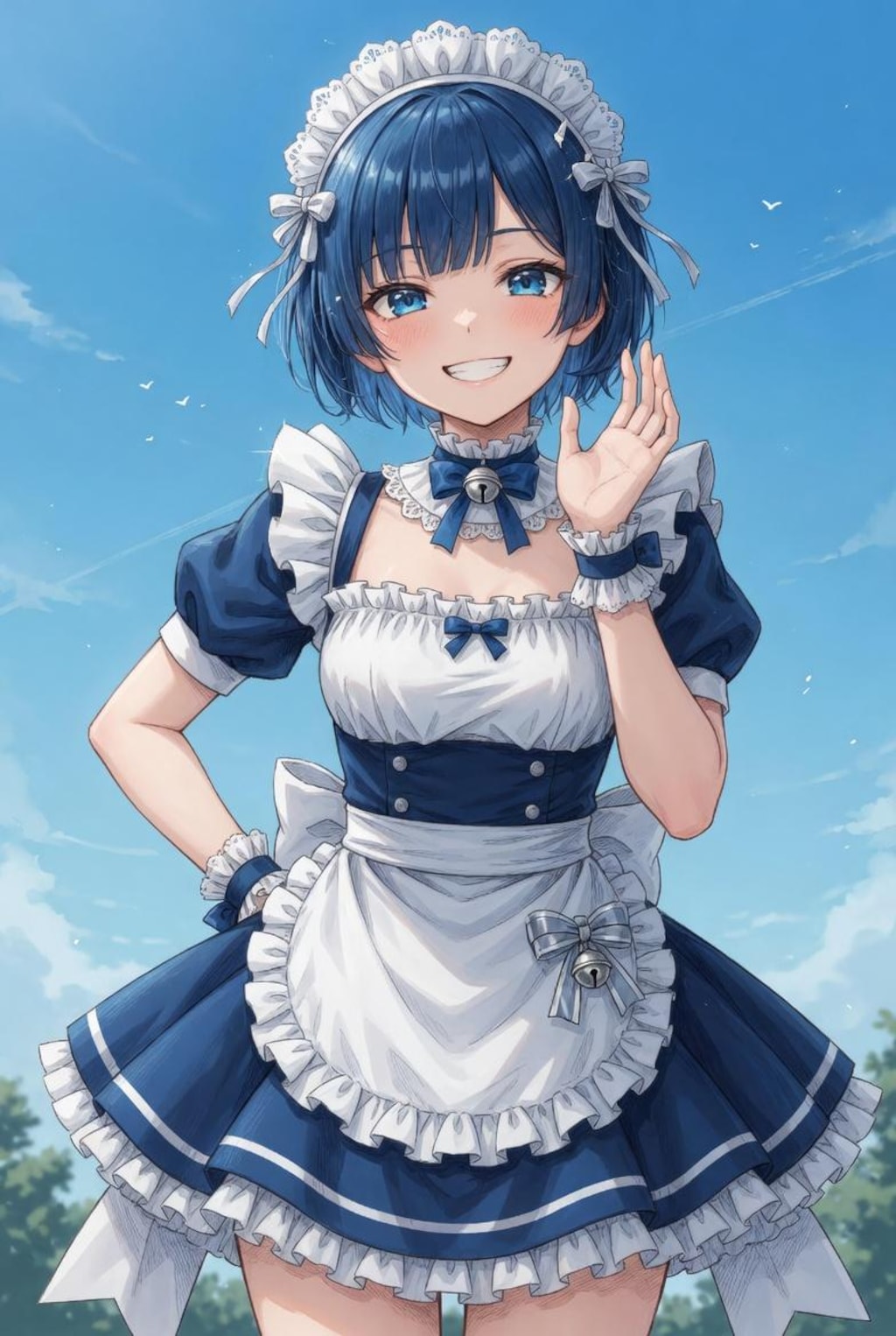 青メイドさん