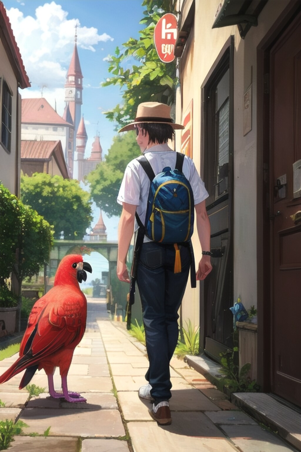 王様オウムと野良ネコの大冒険