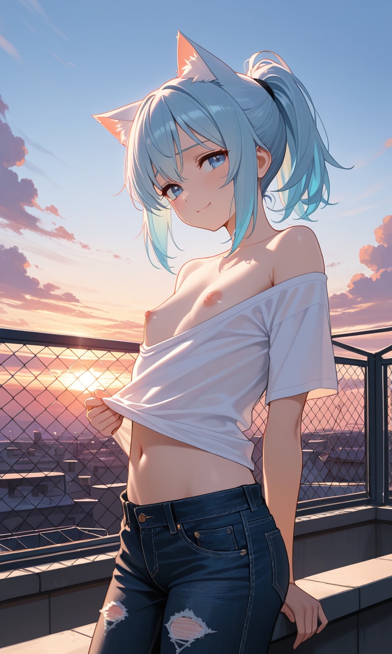 こんな貧乳見たいの？