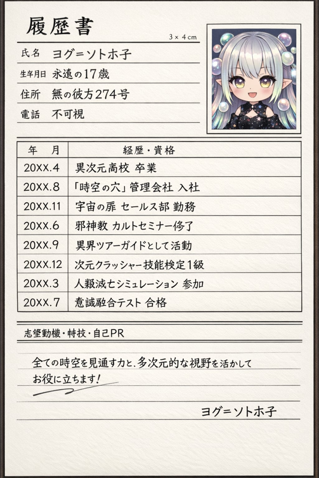 証明写真用メイク？