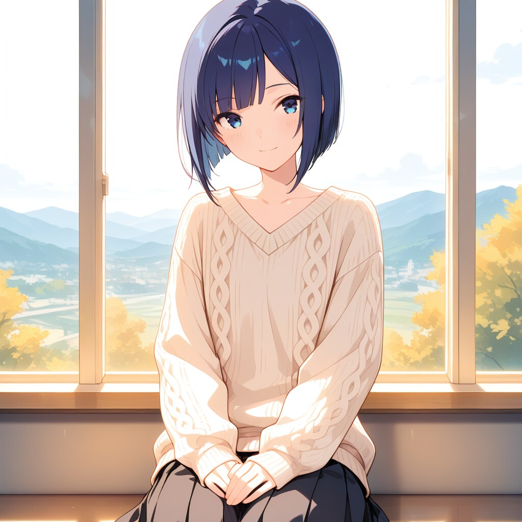 窓辺で揺れる光