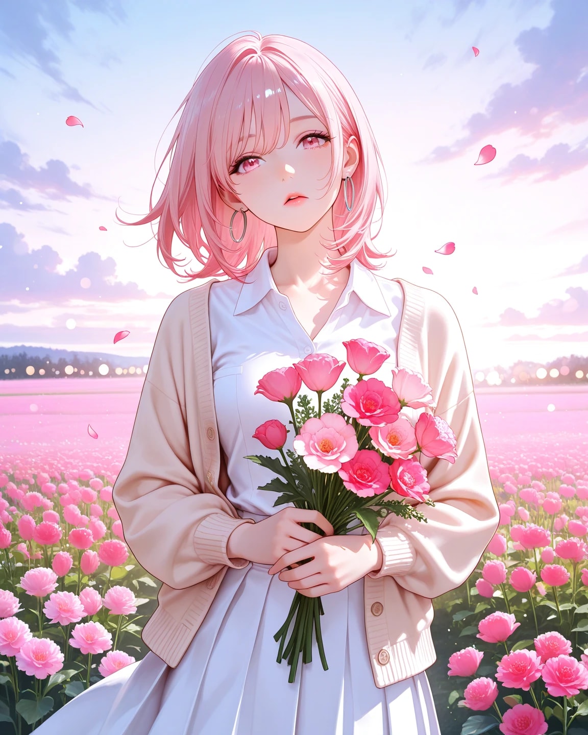 花束を贈る | の人気AIイラスト・グラビア