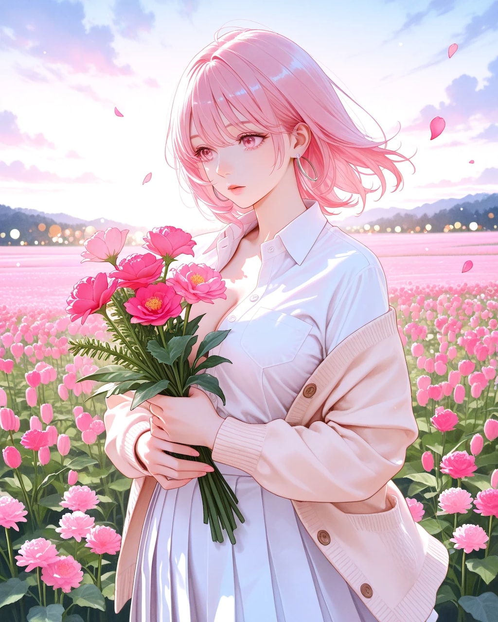 花束を贈る